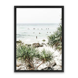 Shop Wategos Beach II Photo Canvas Art Print-Boho, Coastal, Green, Photography, Photography Canvas Prints, Portrait, Tropical, View All-framed wall decor artwork
