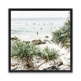 Shop Wategos Beach II (Square) Photo Canvas Art Print-Boho, Coastal, Green, Photography, Photography Canvas Prints, Square, Tropical, View All-framed wall decor artwork