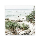 Shop Wategos Beach II (Square) Photo Canvas Art Print-Boho, Coastal, Green, Photography, Photography Canvas Prints, Square, Tropical, View All-framed wall decor artwork
