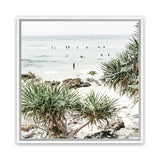 Shop Wategos Beach II (Square) Photo Canvas Art Print-Boho, Coastal, Green, Photography, Photography Canvas Prints, Square, Tropical, View All-framed wall decor artwork