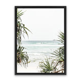 Shop Wategos Beach III Photo Canvas Art Print-Boho, Coastal, Green, Photography, Photography Canvas Prints, Portrait, Tropical, View All-framed wall decor artwork