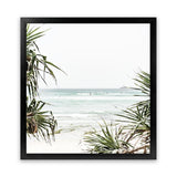 Shop Wategos Beach III (Square) Photo Art Print-Boho, Coastal, Green, Photography, Square, Tropical, View All, White-framed poster wall decor artwork