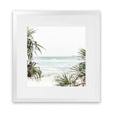 Shop Wategos Beach III (Square) Photo Art Print-Boho, Coastal, Green, Photography, Square, Tropical, View All, White-framed poster wall decor artwork