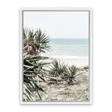 Shop Wategos Beach IV Photo Canvas Art Print-Boho, Coastal, Green, Photography, Photography Canvas Prints, Portrait, Tropical, View All-framed wall decor artwork
