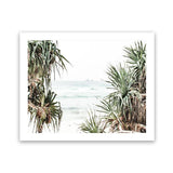Shop Wategos Views Photo Art Print-Boho, Coastal, Green, Landscape, Nature, Photography, Tropical, View All-framed poster wall decor artwork