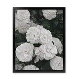 Shop White English Roses Art Print-Florals, Green, Hamptons, Portrait, View All, White-framed painted poster wall decor artwork