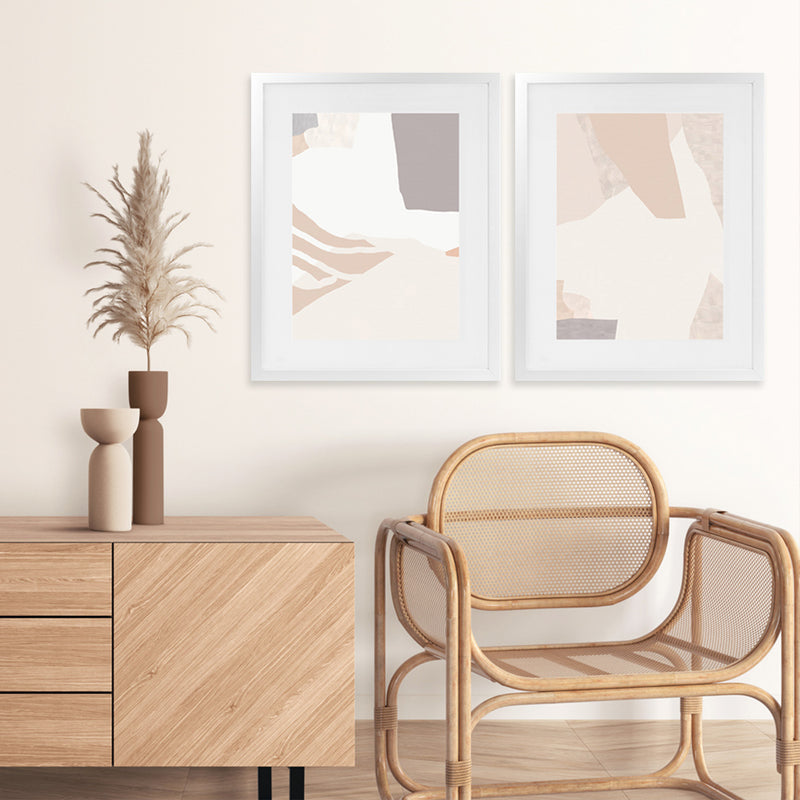 Shop Coarse Art Print-Abstract, Neutrals, PC, Portrait, Rectangle, View All-framed painted poster wall decor artwork