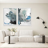 Shop Dazzle II Canvas Art Print-Abstract, Blue, PC, Portrait, Rectangle, View All-framed wall decor artwork