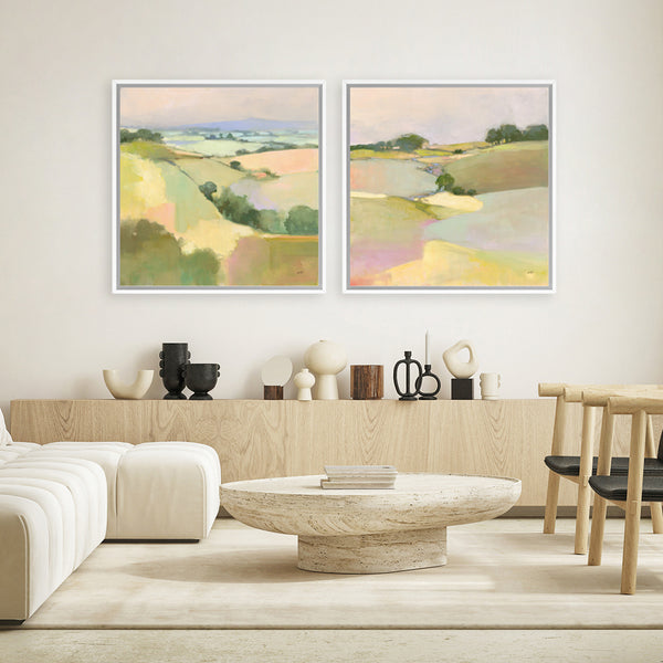 Shop Dream Valley II (Square) Canvas Art Print-Abstract, Green, Square, View All, WA-framed wall decor artwork