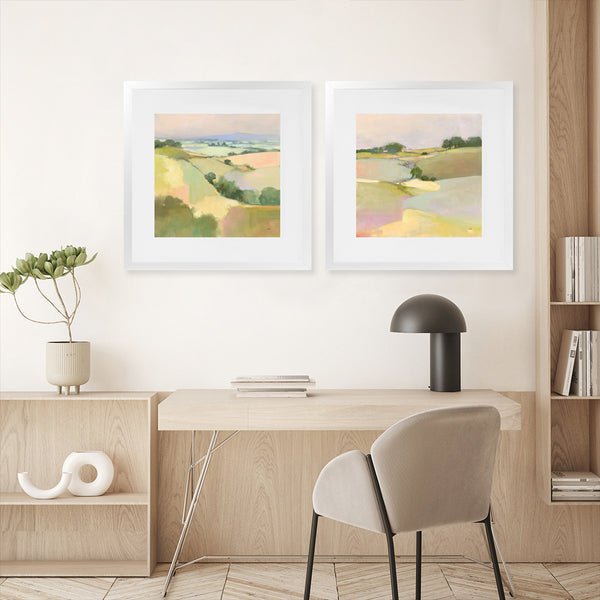 Shop Dream Valley I (Square) Art Print-Abstract, Green, Square, View All, WA-framed painted poster wall decor artwork