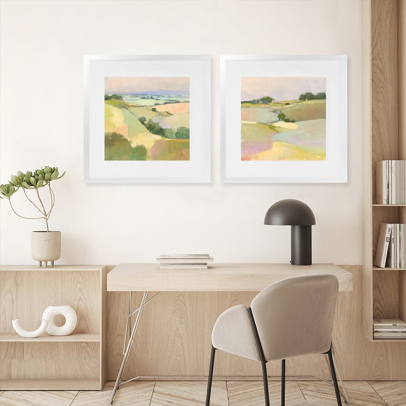 Shop Dream Valley I (Square) Art Print-Abstract, Green, Square, View All, WA-framed painted poster wall decor artwork