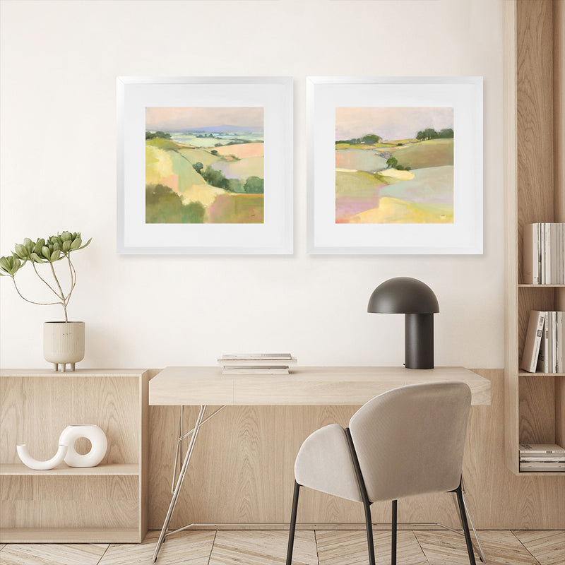 Shop Dream Valley II (Square) Art Print-Abstract, Green, Square, View All, WA-framed painted poster wall decor artwork