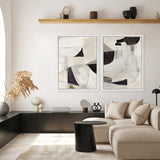 Shop High 2 Canvas Art Print-Abstract, Black, Dan Hobday, Neutrals, Portrait, Rectangle, View All-framed wall decor artwork