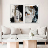 Shop Inviting Canvas Art Print-Abstract, Black, Brown, Dan Hobday, Portrait, Rectangle, View All-framed wall decor artwork