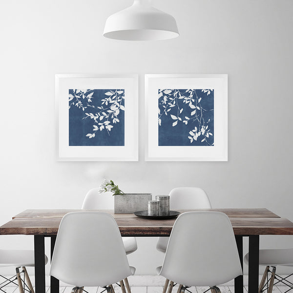 Shop Indigo Sky II (Square) Art Print-Abstract, Blue, PC, Square, View All-framed painted poster wall decor artwork