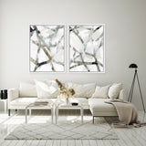 Shop Interconnect I Canvas Art Print-Abstract, Neutrals, PC, Portrait, Rectangle, View All-framed wall decor artwork