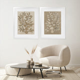 Shop Leaves Sketches I Art Print-Abstract, Brown, PC, Portrait, Rectangle, View All-framed painted poster wall decor artwork