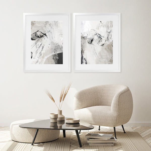 Shop Masquerade II Art Print-Abstract, Neutrals, PC, Portrait, Rectangle, View All-framed painted poster wall decor artwork