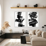 Shop Meditative Dimension I Canvas Art Print-Abstract, Black, PC, Portrait, Rectangle, View All-framed wall decor artwork