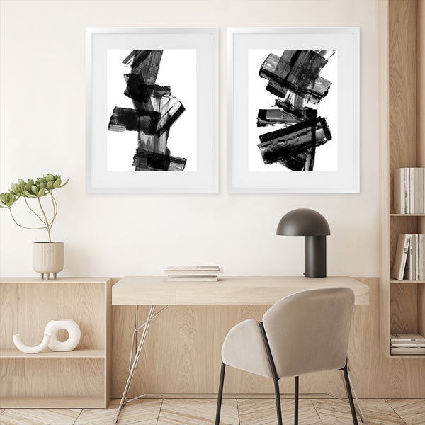 Shop Meditative Dimension II Art Print-Abstract, Black, PC, Portrait, Rectangle, View All-framed painted poster wall decor artwork