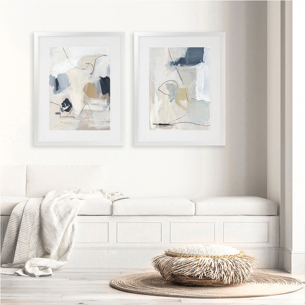 Shop Neutral Abstract I Art Print-Abstract, Neutrals, Portrait, Rectangle, View All, WA-framed painted poster wall decor artwork