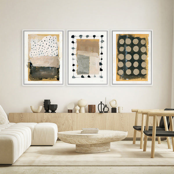 Shop Neutral Collage III Canvas Art Print-Abstract, Brown, Portrait, Rectangle, View All, WA-framed wall decor artwork