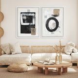 Shop Open Skies Canvas Art Print-Abstract, Black, Neutrals, PC, Portrait, Rectangle, View All-framed wall decor artwork