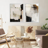 Shop Whole Day Canvas Art Print-Abstract, Brown, Dan Hobday, Neutrals, Portrait, Rectangle, View All-framed wall decor artwork