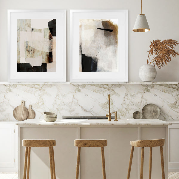 Shop Whole Day Art Print-Abstract, Brown, Dan Hobday, Neutrals, Portrait, Rectangle, View All-framed painted poster wall decor artwork
