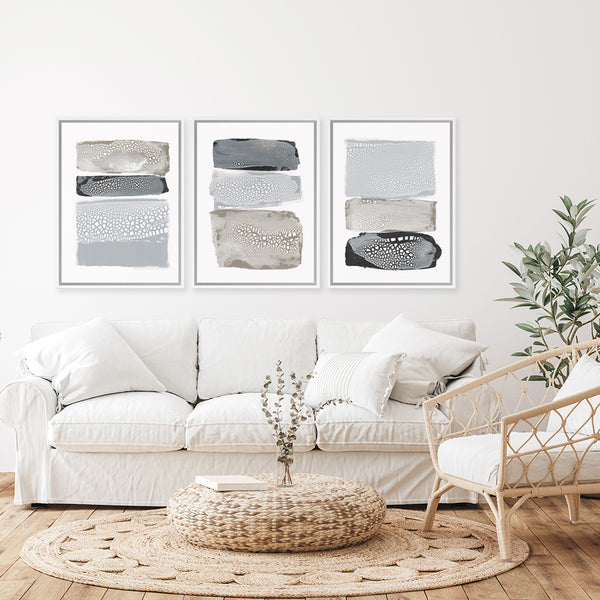 Shop Sparkling Together II Canvas Art Print-Abstract, Neutrals, PC, Portrait, Rectangle, View All-framed wall decor artwork