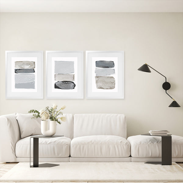 Shop Sparkling Together III Art Print-Abstract, Neutrals, PC, Portrait, Rectangle, View All-framed painted poster wall decor artwork