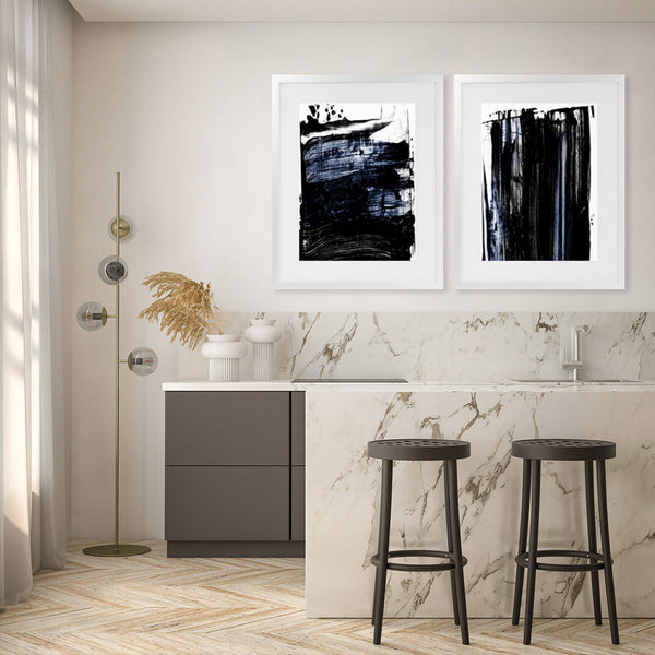 Shop Squeegee II Art Print-Abstract, Black, PC, Portrait, Rectangle, View All-framed painted poster wall decor artwork