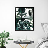 Shop Rubber Plant Art Print-Botanicals, Green, Hamptons, Portrait, Tropical, View All-framed painted poster wall decor artwork