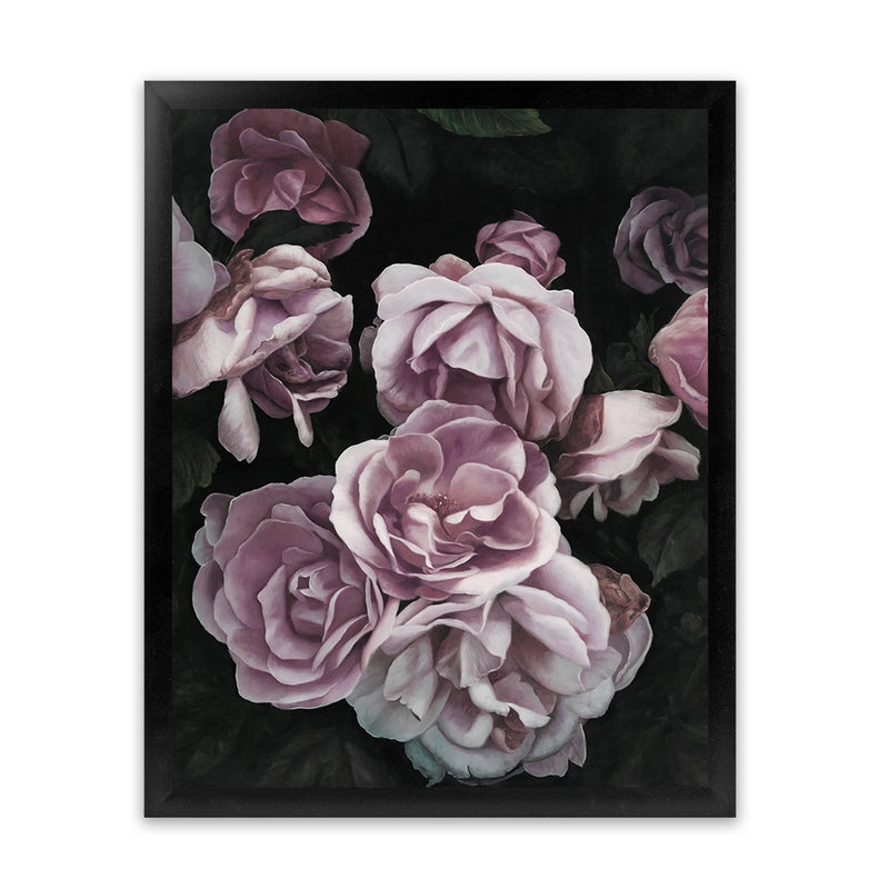 Shop Dusty Pink Roses Art Print-Florals, Hamptons, Pink, Portrait, Purple, View All-framed painted poster wall decor artwork