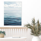 Shop Ocean Horizon Canvas Art Print-Amalfi Coast Italy, Blue, Coastal, Nature, Portrait, View All-framed wall decor artwork