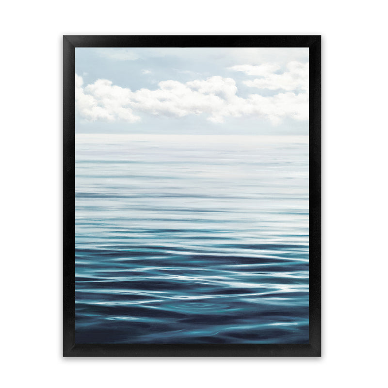 Shop Ocean Horizon Art Print-Amalfi Coast Italy, Blue, Coastal, Nature, Portrait, View All-framed painted poster wall decor artwork