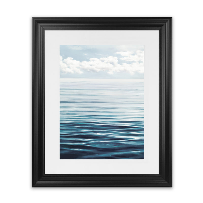 Shop Ocean Horizon Art Print-Amalfi Coast Italy, Blue, Coastal, Nature, Portrait, View All-framed painted poster wall decor artwork