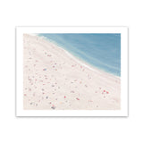 Shop Sunbathers Art Print-Blue, Coastal, Landscape, Neutrals, Tropical, View All-framed painted poster wall decor artwork