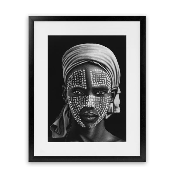 Shop Tribal Art Print-African, Black, Boho, Hamptons, People, Portrait, View All-framed painted poster wall decor artwork