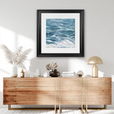 Shop Ocean Swell (Square) Art Print-Blue, Coastal, Square, View All-framed painted poster wall decor artwork
