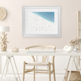 Shop Sunbathers II Art Print-Blue, Coastal, Landscape, Tropical, View All, White-framed painted poster wall decor artwork