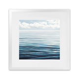 Shop Ocean Horizon (Square) Art Print-Blue, Coastal, Landscape, Square, View All-framed painted poster wall decor artwork