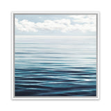 Shop Ocean Horizon (Square) Canvas Art Print-Blue, Coastal, Landscape, Square, View All-framed wall decor artwork