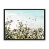 Shop Byron Bay Swims Photo Canvas Art Print-Blue, Coastal, Green, Landscape, Photography, Photography Canvas Prints, Tropical, View All-framed wall decor artwork