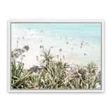 Shop Byron Bay Swims Photo Canvas Art Print-Blue, Coastal, Green, Landscape, Photography, Photography Canvas Prints, Tropical, View All-framed wall decor artwork