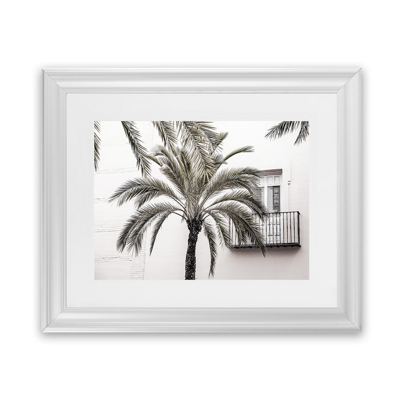 Shop Spanish Villa Photo Art Print-Boho, Coastal, Green, Landscape, Neutrals, Photography, Tropical, View All, White-framed poster wall decor artwork