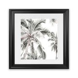 Shop Coconut Palms (Square) Photo Art Print-Boho, Coastal, Green, Hamptons, Photography, Square, Tropical, View All, White-framed poster wall decor artwork
