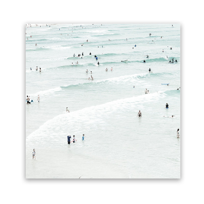 Shop Byron Swimmers (Square) Photo Art Print-Boho, Coastal, Neutrals, Photography, Square, Tropical, View All-framed poster wall decor artwork