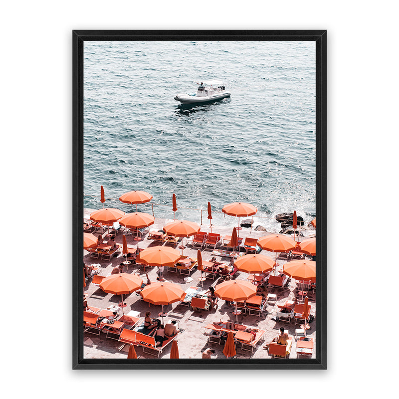 Shop One Fire Club VII Photo Canvas Art Print-Amalfi Coast Italy, Coastal, Orange, Photography, Photography Canvas Prints, Portrait, Rectangle, View All-framed wall decor artwork