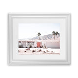 Shop Palm Springs House Photo Art Print-Boho, Coastal, Landscape, Photography, Pink, Tropical, View All-framed poster wall decor artwork